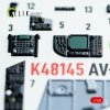 Kelik K48145 AV-8B Harrier - interior 3D decals for Hasegawa kit (1/48)